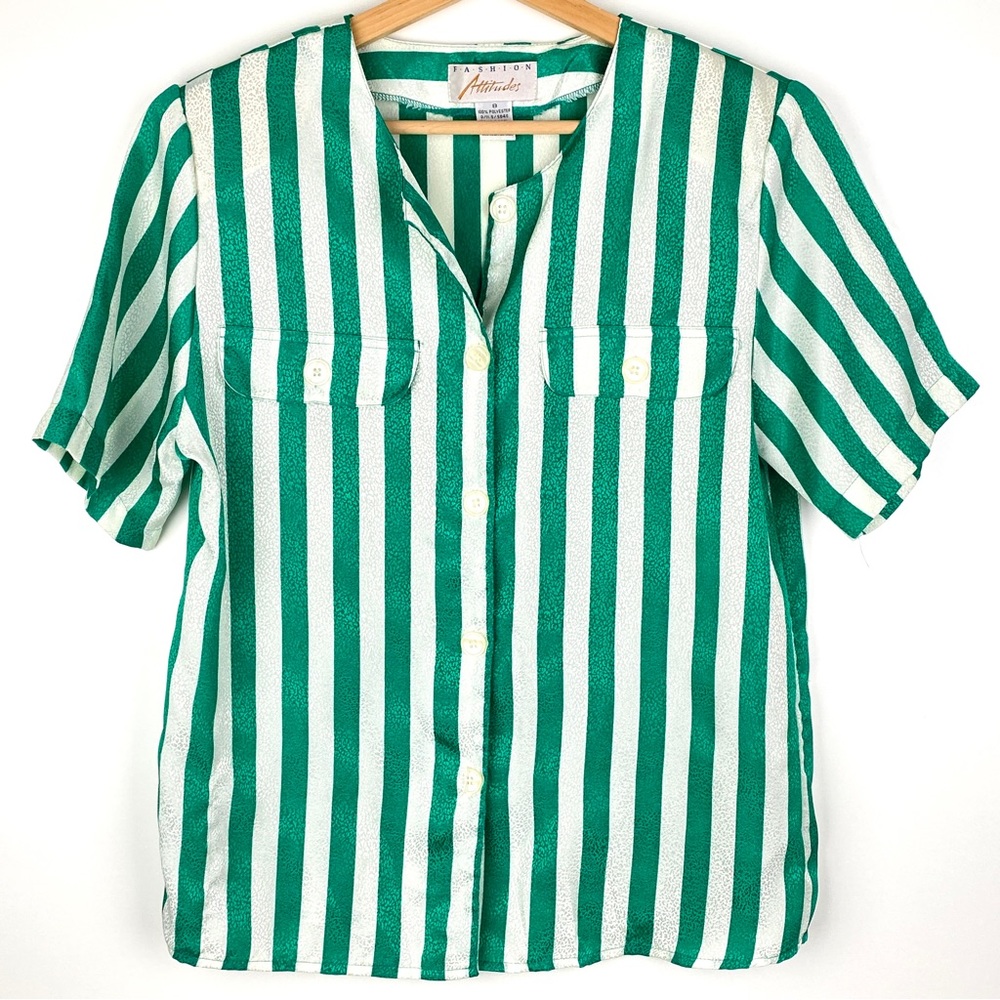 Fashion Attitudes Vintage Striped Blouse